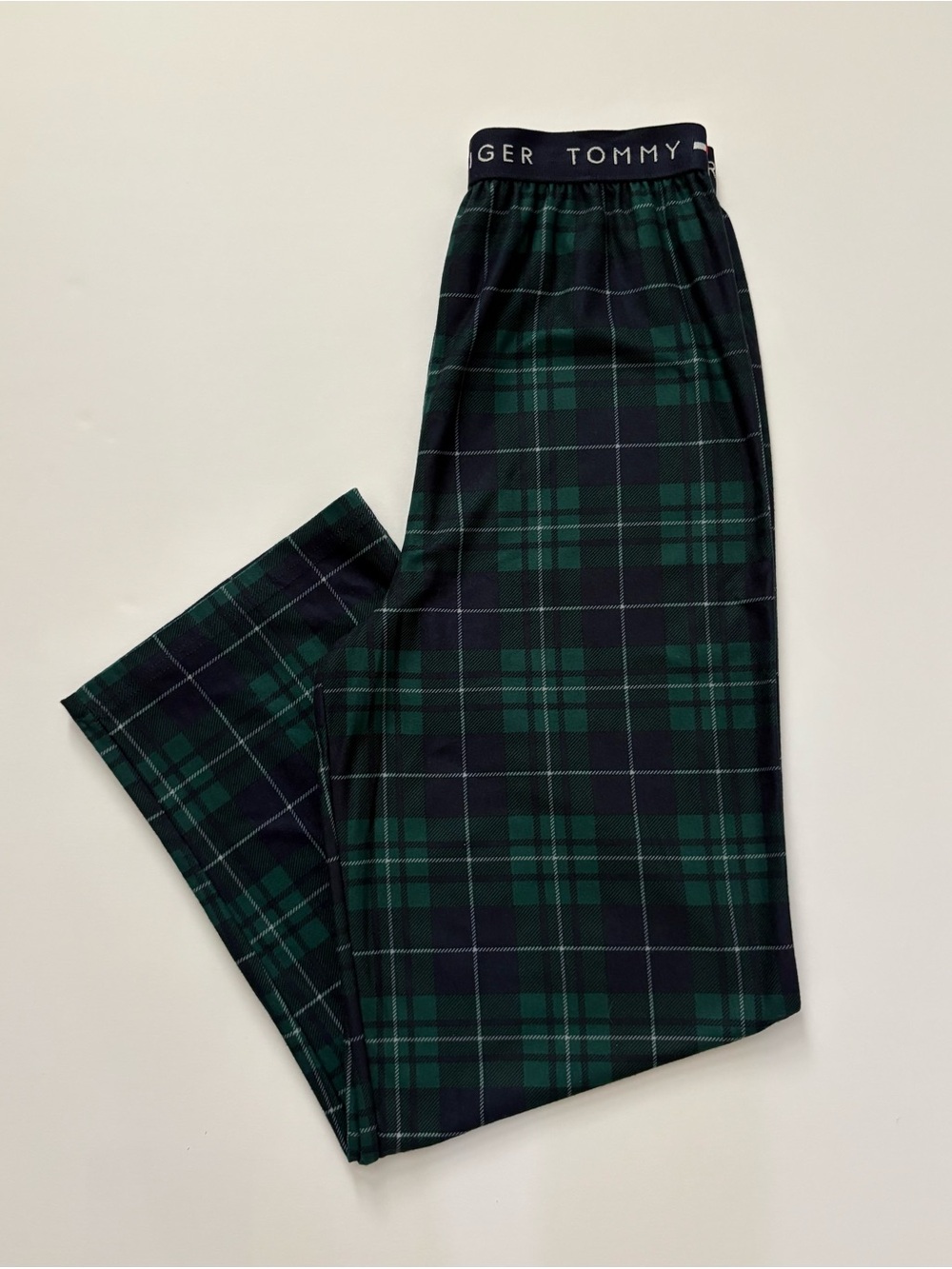 Boy’s Tommy Hilfiger Navy & Green Plaid Pajama Pants